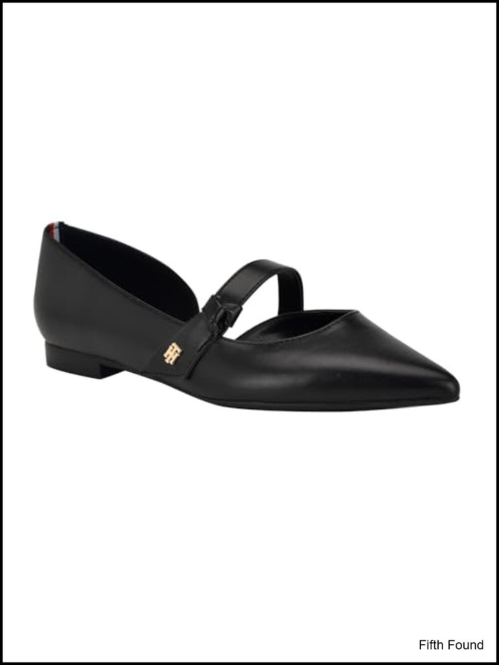 Tommy Hilfiger Venny D'Orsay Mary Jane Flats Faux Leather Pointy Toe Slip-On
